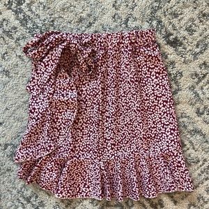 Red and White polka dot skirt. Worn one time only.